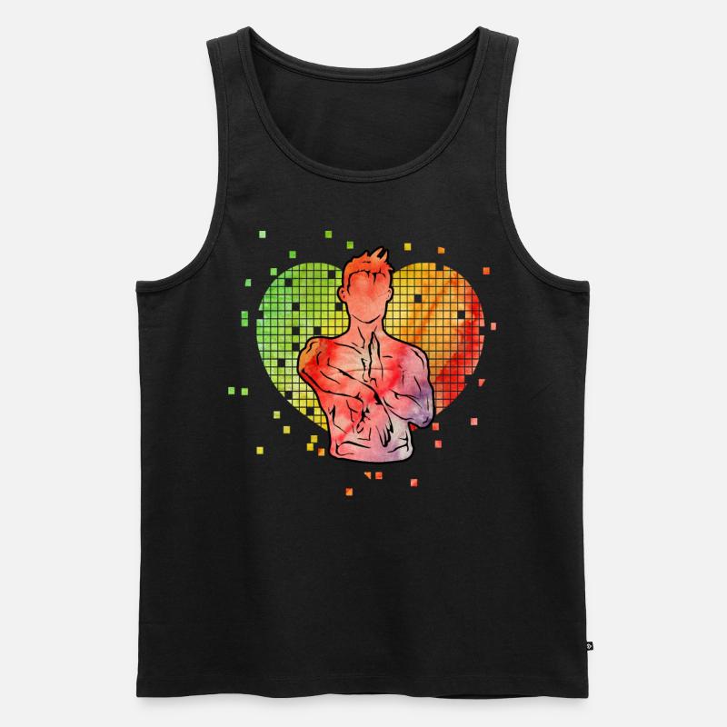 Wing Chun - Männer Premium Bio Tank Top - Schwarz