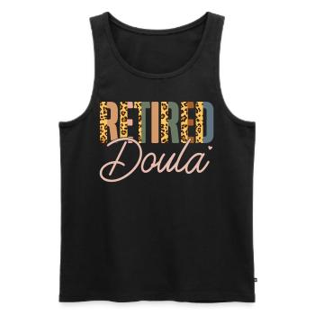Doula Birth Worker Retirement - Männer Premium Bio Tank Top - Schwarz - Vorne - Michal (187cm)