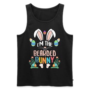 I'm The Bearded Bunny - Männer Premium Bio Tank Top - Schwarz - Vorne - Michal (187cm)