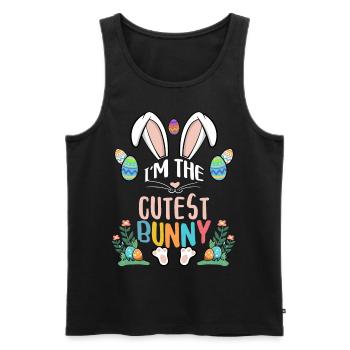I'm The Cutest Bunny - Männer Premium Bio Tank Top - Schwarz - Vorne - Michal (187cm)