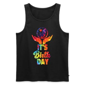 LD Labour And Delivery Nurse - Men's Premium Organic Tank Top - black - Front - Michal (187cm)