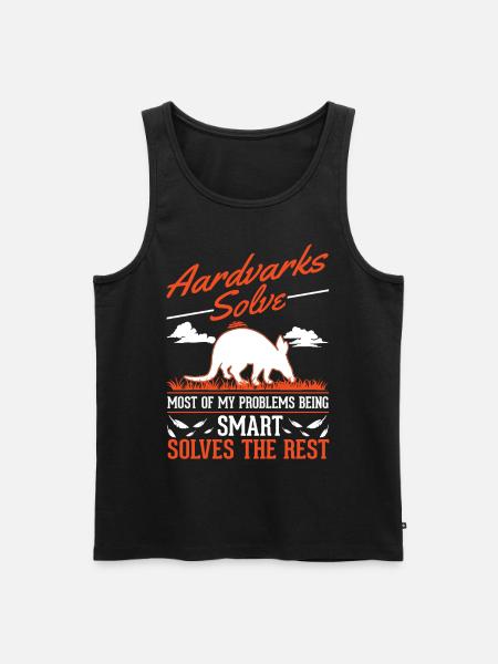 Erdferkel Geschenk Aardvark - Männer Premium Bio Tank Top - Schwarz