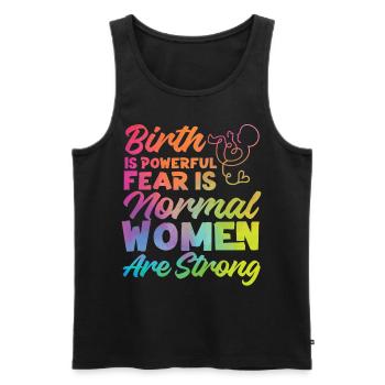 LD Labour And Delivery Nurse - Men's Premium Organic Tank Top - black - Front - Michal (187cm)