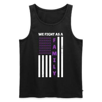 Alzheimer's Dementia Awareness Inspiring Family Qu - Männer Premium Bio Tank Top - Schwarz - Vorne - Michal (187cm)