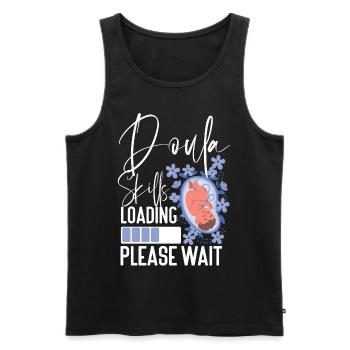 Doula Birth Worker Student Doula - Men's Premium Organic Tank Top - black - Front - Michal (187cm)