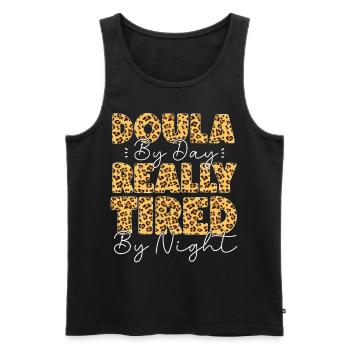Doula Birth Worker Doula By Day - Men's Premium Organic Tank Top - black - Front - Michal (187cm)