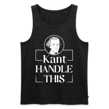 Philosophie Theorie Immanuel Kant Philosoph - Männer Premium Bio Tank Top - Schwarz - Vorne - AI Model Male 178 light (178cm)