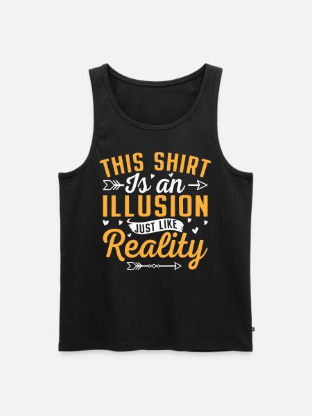 Funny Philosophy Theory - Men's Premium Organic Tank Top - black