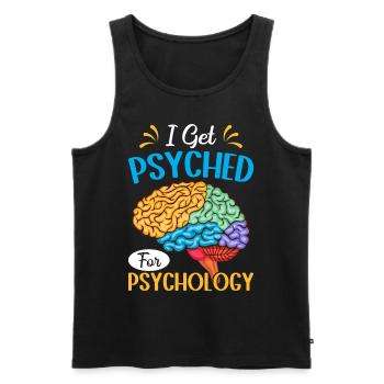 Funny Psychologist Psychologist - Men's Premium Organic Tank Top - black - Front - Michal (187cm)