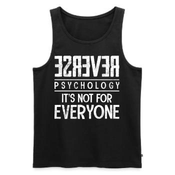Funny Psychologist Psychologist - Men's Premium Organic Tank Top - black - Front - Michal (187cm)