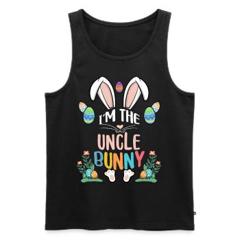 I'm The Uncle Bunny - Männer Premium Bio Tank Top - Schwarz - Vorne - Michal (187cm)