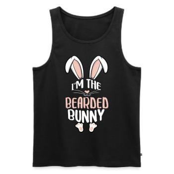 I'm The Bearded Bunny - Männer Premium Bio Tank Top - Schwarz - Vorne - Michal (187cm)