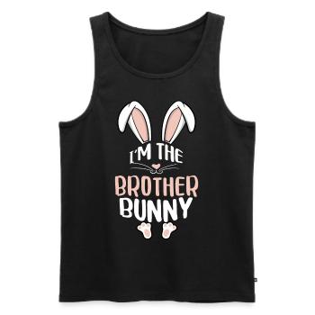 I'm The Brother Bunny - Männer Premium Bio Tank Top - Schwarz - Vorne - Michal (187cm)