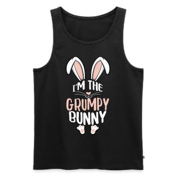 I'm The Grumpy Bunny - Männer Premium Bio Tank Top - Schwarz - Vorne - Michal (187cm)