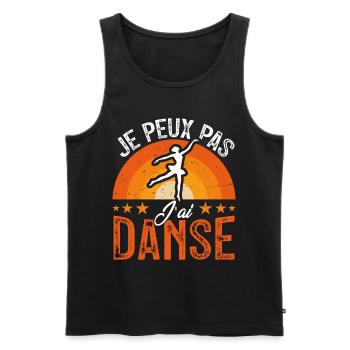 I can't I have Dance - Men's Premium Organic Tank Top - black - Front - Michal (187cm)