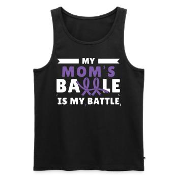 Fighting Battle Alzheimer's Awareness Family Mom S - Männer Premium Bio Tank Top - Schwarz - Vorne - Michal (187cm)