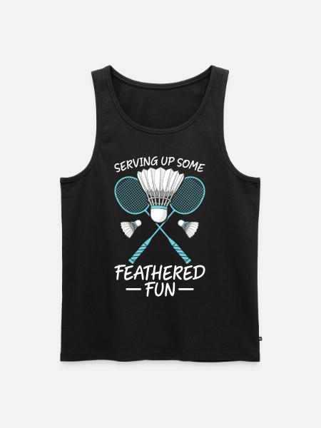 Badminton Players Badminton - Men's Premium Organic Tank Top - black