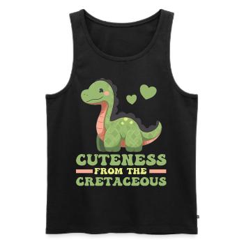 Cuteness From The Cretaceous Cute Branchiosaurus D - Männer Premium Bio Tank Top - Schwarz - Vorne - Michal (187cm)