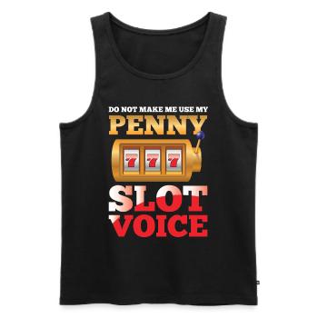 My Penny Slot Voice - Männer Premium Bio Tank Top - Schwarz - Vorne - Michal (187cm)