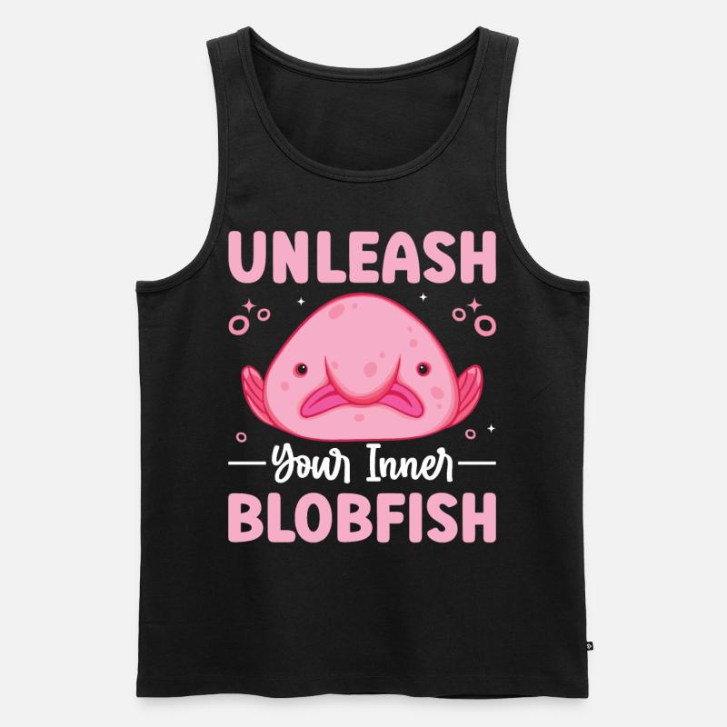Lustiges Meerestier - Männer Premium Bio Tank Top - Schwarz