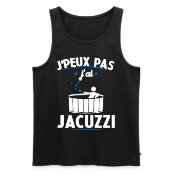 Ich kann keinen Whirlpool haben - Männer Premium Bio Tank Top - Schwarz - Vorne - AI Model Male 178 light (178cm)