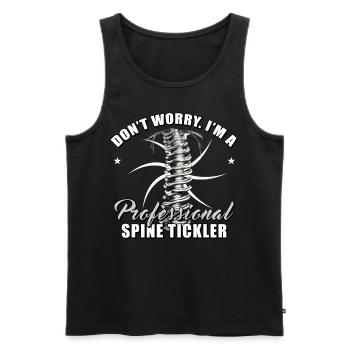 Bone Therapy Chiropractor Massager Chiropractic - Männer Premium Bio Tank Top - Schwarz - Vorne - Michal (187cm)