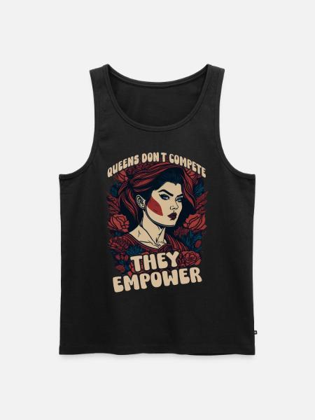 Queens dont compete they empower - Men's Premium Organic Tank Top - black