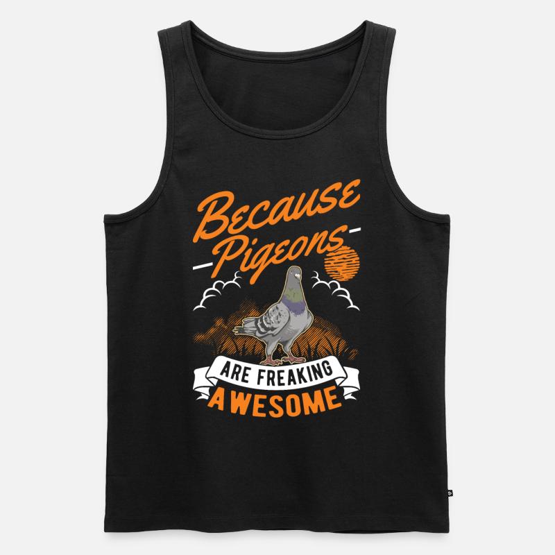 Tauben Taubenzucht Taubenzüchter - Männer Premium Bio Tank Top - Schwarz