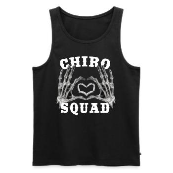 Skeleton Hand Heart Chiro Squad Chiropractic Assis - Männer Premium Bio Tank Top - Schwarz - Vorne - Michal (187cm)