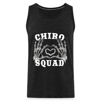 Skeleton Hand Heart Chiro Squad Chiropractic Assis - Männer Premium Bio Tank Top - Anthrazit - Vorne - Alexander (188cm)