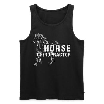 Horse Chiropractor Veterinary Animal Chiropractic - Männer Premium Bio Tank Top - Schwarz - Vorne - AI Model Male 178 light (178cm)