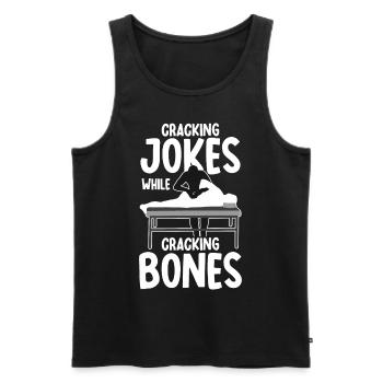 Chirpractic Therapy Funny Chiropractor Humor Physi - Männer Premium Bio Tank Top - Schwarz - Vorne - AI Model Male 178 light (178cm)