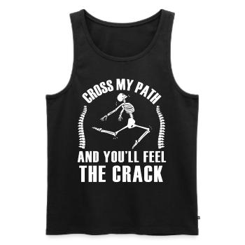 Funny Chiropractic Back Cracker Physiotherapy Chir - Männer Premium Bio Tank Top - Schwarz - Vorne - Michal (187cm)