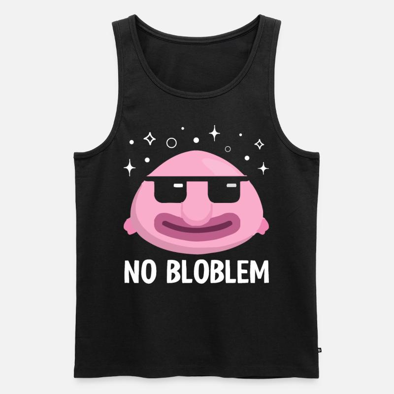 Funny Blobfish Sea Creature - Men's Premium Organic Tank Top - black