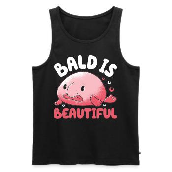 Funny Blobfish Sea Creature - Men's Premium Organic Tank Top - black - Front - AI Model Male 178 light (178cm)