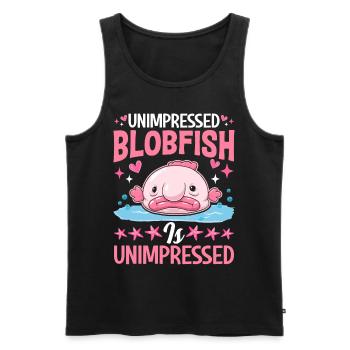 Funny sea creature - Men's Premium Organic Tank Top - black - Front - AI Model Male 178 light (178cm)