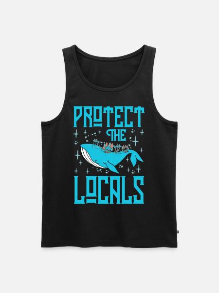Protect the Locals - Men's Premium Organic Tank Top - black