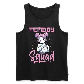 Crossdressing Crossdresser MTF Anime - Männer Premium Bio Tank Top - Schwarz - Vorne - Michal (187cm)