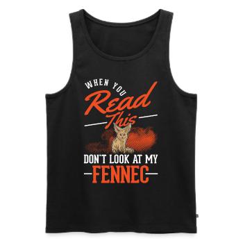 Fennec Gift Desert Fox Fennec - Men's Premium Organic Tank Top - black - Front - Michal (187cm)