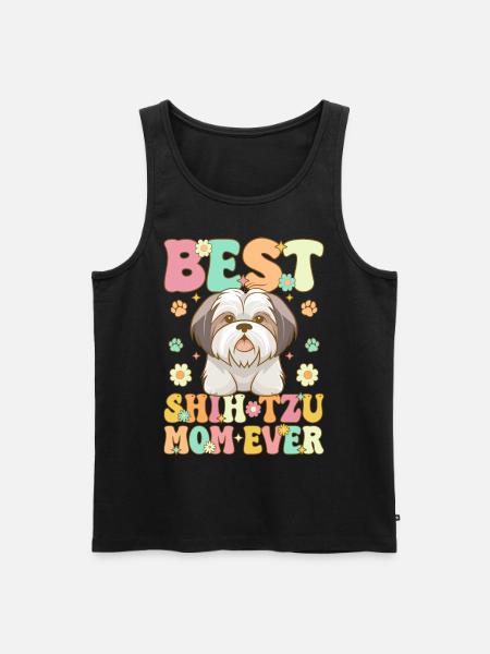 Groovy Dog Lover - Men's Premium Organic Tank Top - black