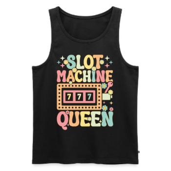Groovy Casino Liebhaber Glücksspiel - Männer Premium Bio Tank Top - Schwarz - Vorne - AI Model Male 178 light (178cm)
