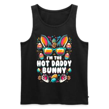 I'm The Hot Daddy Bunny - Men's Premium Organic Tank Top - black - Front - Michal (187cm)