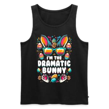 I'm The Dramatic Bunny - Männer Premium Bio Tank Top - Schwarz - Vorne - Michal (187cm)