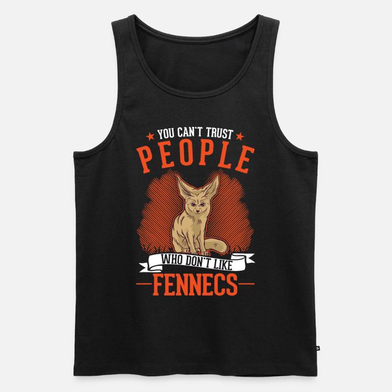Fennek Geschenk Wüstenfuchs Fennec - Männer Premium Bio Tank Top - Schwarz