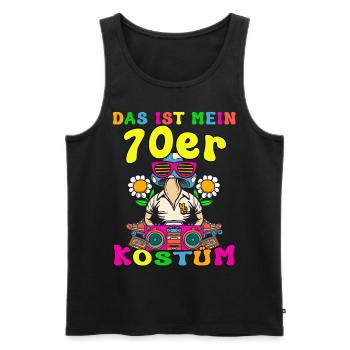 Das ist mein 70er Kostüm 70s Motto Party Kostüm - Männer Premium Bio Tank Top - Schwarz - Vorne - Michal (187cm)