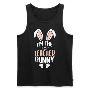 I'm The Teacher Bunny - Männer Premium Bio Tank Top - Schwarz - Vorne - Michal (187cm)