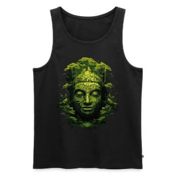 Buddhism Yoga Buddhist Zen Meditation Buddha - Men's Premium Organic Tank Top - black - Front - Michal (187cm)