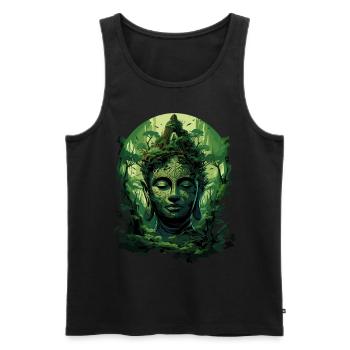 Buddhism Yoga Buddhist Zen Meditation Buddha - Men's Premium Organic Tank Top - black - Front - Michal (187cm)