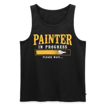 House Painter Decorator Painter In - Männer Premium Bio Tank Top - Schwarz - Vorne - AI Model Male 178 light (178cm)