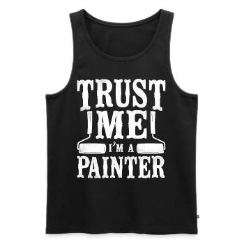 House Painter Decorator Trust Me - Männer Premium Bio Tank Top - Schwarz - Vorne - Michal (187cm)